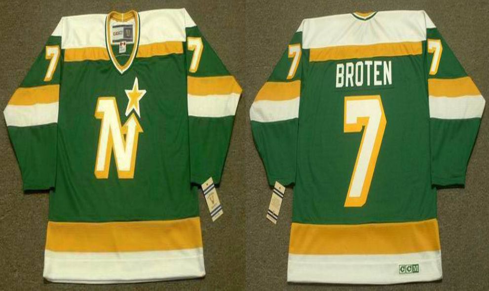2019 Men Dallas Stars 7 Broten Green CCM NHL jerseys1